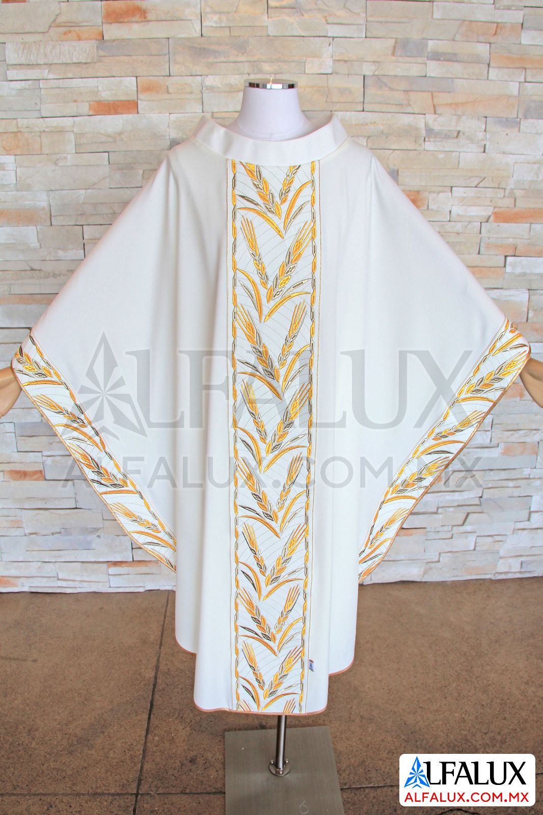 31 VITALIS Alfalux Casulla Laterales Blanco 302 (2)